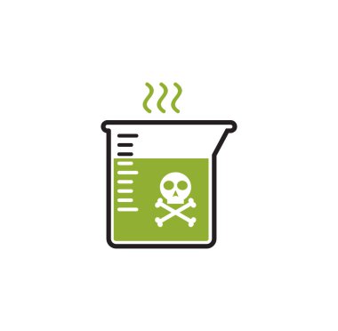 Grafik ve web tasarımı için arka planda asitle ilgili simge. Web veya mobil uygulama için yaratıcı illüstrasyon konsepti sembolü.