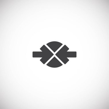 Grafik ve web tasarımı için arka planda okla ilgili simge. Web veya mobil uygulama için yaratıcı illüstrasyon konsepti sembolü.