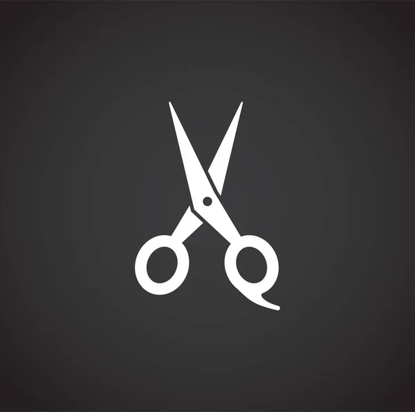 Ícone relacionado com barbeiro em segundo plano para design gráfico e web. Símbolo de conceito de ilustração criativa para web ou aplicativo móvel . —  Vetores de Stock