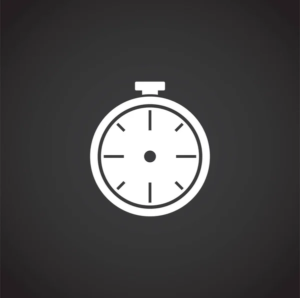 Stopwatch gerelateerde pictogram op de achtergrond voor grafisch en web design. Creatieve illustratie concept symbool voor web of mobiele app. — Stockvector