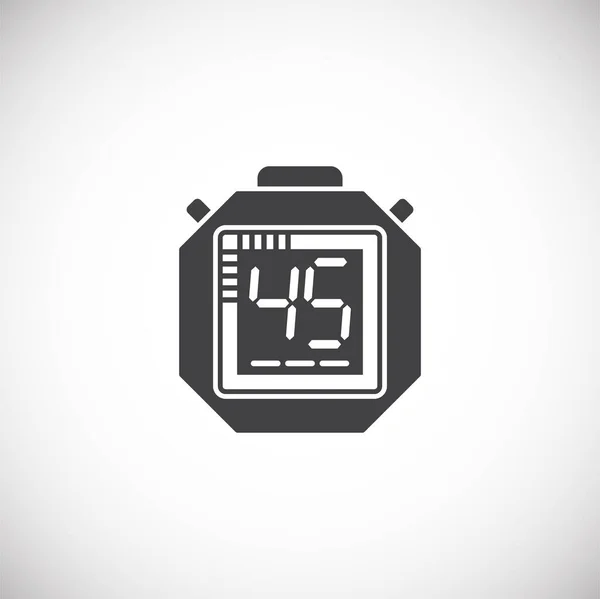 Ikona Stopwatch na pozadí pro grafický a webový design. Creative illustration concept symbol pro web nebo mobilní aplikaci. — Stockový vektor