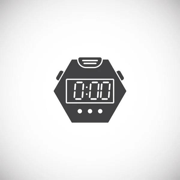 Stopwatch related icon on background for graphic and web design. Creative illustration concept symbol for web or mobile app. — Stock Vector