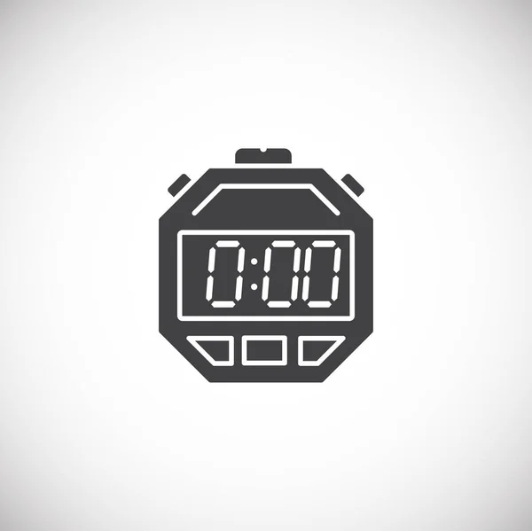 Stopwatch related icon on background for graphic and web design. Creative illustration concept symbol for web or mobile app. — Stock Vector