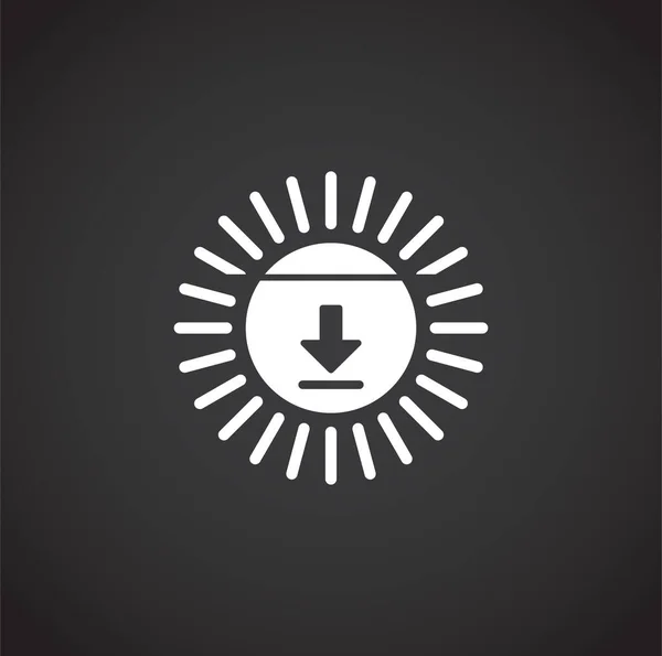 Sunset sunrise ícone relacionado em segundo plano para design gráfico e web. Símbolo de conceito de ilustração criativa para web ou aplicativo móvel . — Vetor de Stock