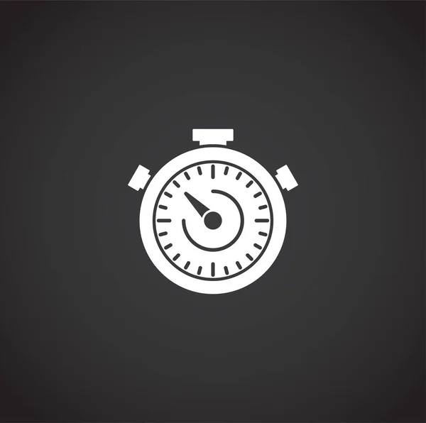 Ikona Stopwatch na pozadí pro grafický a webový design. Creative illustration concept symbol pro web nebo mobilní aplikaci. — Stockový vektor