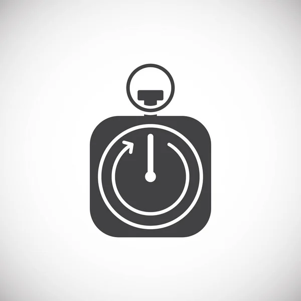 Stopwatch related icon on background for graphic and web design. Creative illustration concept symbol for web or mobile app. — Stock Vector