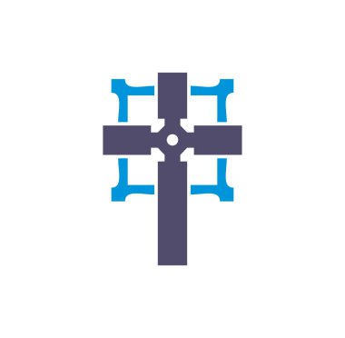 Grafik ve web tasarımı için arka planda çapraz simge. Web veya mobil uygulama için yaratıcı illüstrasyon konsepti sembolü.