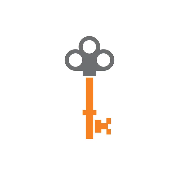 Sleutel pictogram op de achtergrond voor grafisch en web design. Creatieve illustratie concept symbool voor web of mobiele app. — Stockvector