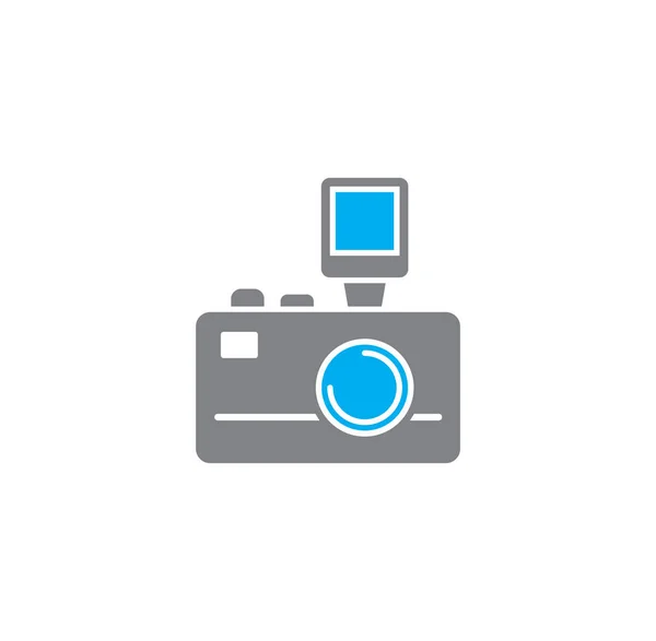 Fotografie gerelateerde pictogram op de achtergrond voor grafisch en web design. Creatieve illustratie concept symbool voor web of mobiele app. — Stockvector