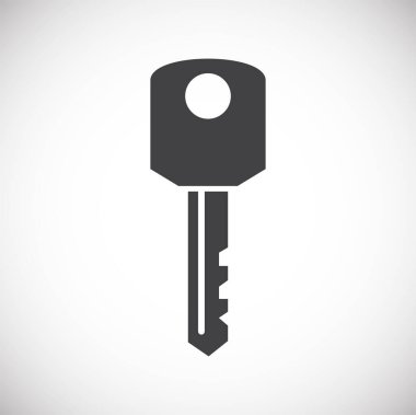 Grafik ve web tasarımı için arka planda anahtar simgesi. Web veya mobil uygulama için yaratıcı illüstrasyon konsepti sembolü.