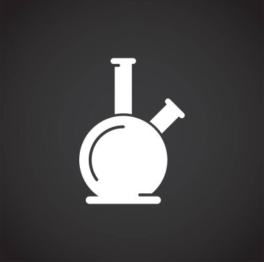 Grafik ve web tasarımı için uyuşturucuyla ilgili arka plan simgesi. Web veya mobil uygulama için yaratıcı illüstrasyon konsepti sembolü.