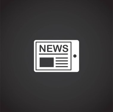 Grafik ve web tasarımı için arka planda kitle iletişim simgesi. Web veya mobil uygulama için yaratıcı illüstrasyon konsepti sembolü.