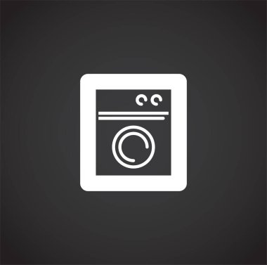 Grafik ve web tasarımı için arka planda çamaşırla ilgili simge. Web veya mobil uygulama için yaratıcı illüstrasyon konsepti sembolü.