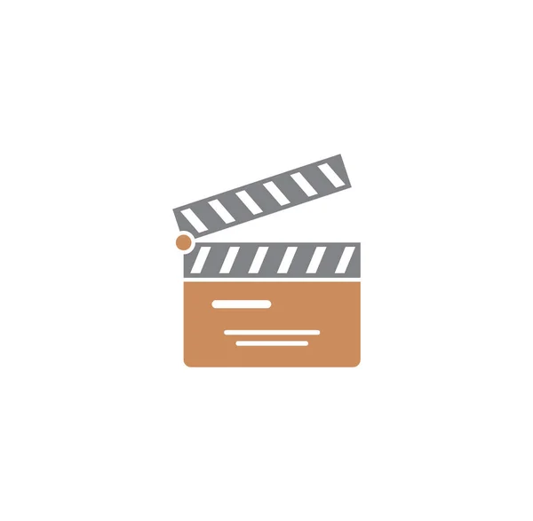 Cinema gerelateerde pictogram op de achtergrond voor grafisch en web design. Creatieve illustratie concept symbool voor web of mobiele app. — Stockvector