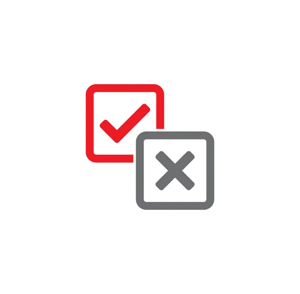 Zaškrtněte ikonu na pozadí pro grafický a webový design. Creative illustration concept symbol pro web nebo mobilní aplikaci. — Stockový vektor