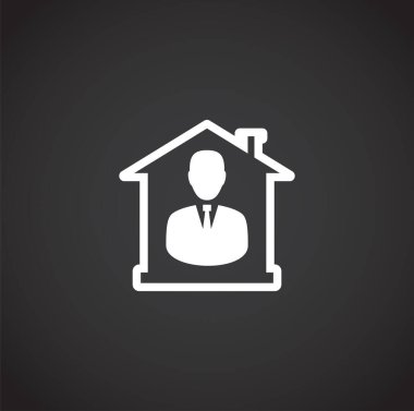 Grafik ve web tasarımı için arka planda kişisel izolasyonla ilgili simge. Web veya mobil uygulama için yaratıcı illüstrasyon konsepti sembolü.