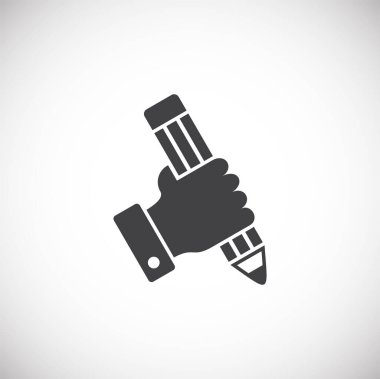 Grafik ve web tasarımı için arka planda yaratıcılık ve ilhamla ilgili ikon. Web veya mobil uygulama için yaratıcı illüstrasyon konsepti sembolü.