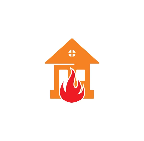 Icono relacionado con el fuego en el fondo para el diseño gráfico y web. Símbolo de concepto de ilustración creativa para web o aplicación móvil . — Vector de stock