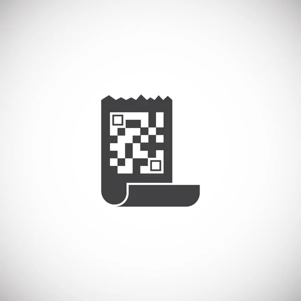Значок штрих-кода на фоне для графического и веб-дизайна. Символ концепции креативной иллюстрации для веб или мобильного приложения . — стоковый вектор
