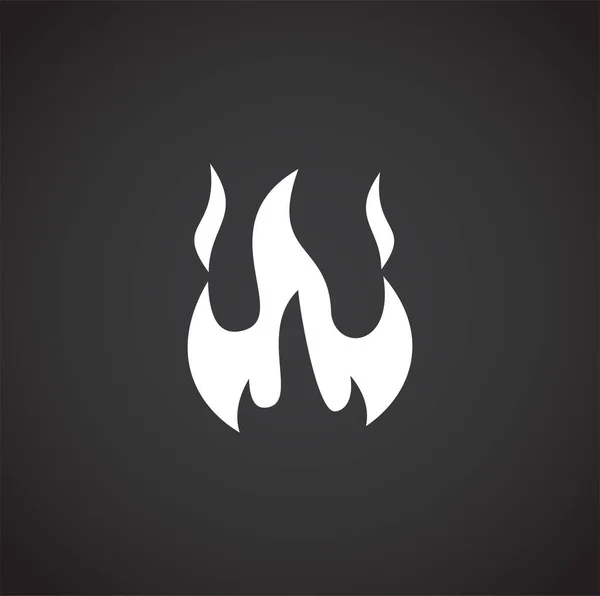 Ikona související s ohněm na pozadí pro grafický a webový design. Creative illustration concept symbol pro web nebo mobilní aplikaci. — Stockový vektor