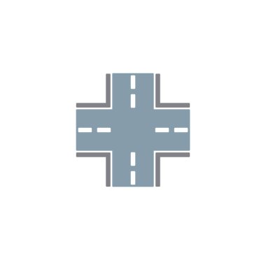 Grafik ve web tasarımı için arkaplanda yol ile ilgili simge. Web veya mobil uygulama için yaratıcı illüstrasyon konsepti sembolü.