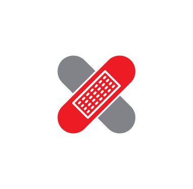 Grafik ve web tasarımı için arka planda tıbbi ikonlar var. Web veya mobil uygulama için yaratıcı illüstrasyon konsepti sembolü.