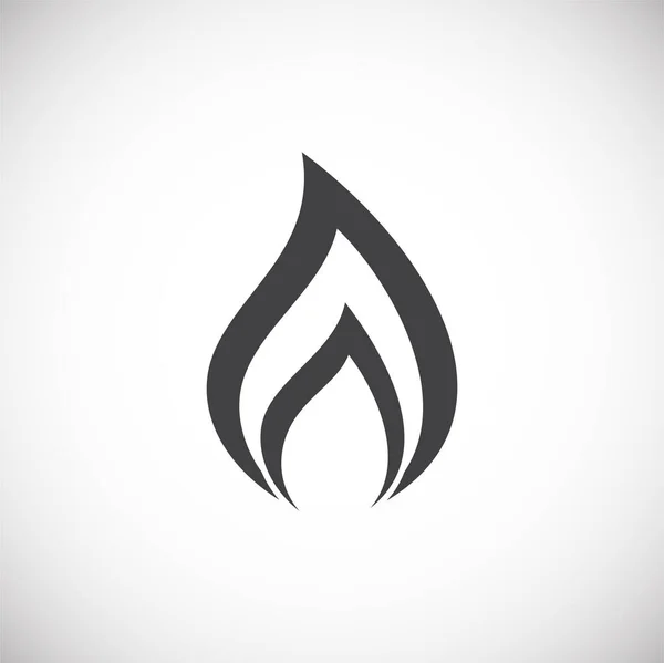 Feuer bezogene Symbole im Hintergrund für Grafik- und Webdesign. Kreatives Illustrationskonzept für Web oder mobile App. — Stockvektor