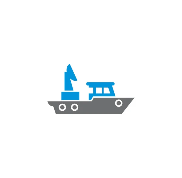 Ship related icon on background for graphic and web design. Creative illustration concept symbol for web or mobile app. — Stock Vector