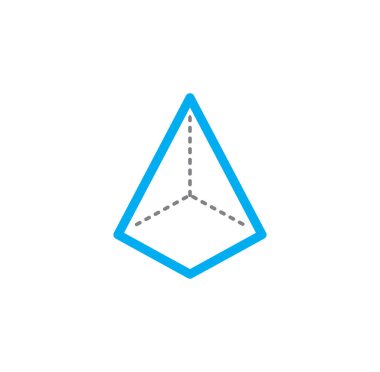 Grafik ve web tasarımı için arkaplanda Geometri ile ilgili simge. Web veya mobil uygulama için yaratıcı illüstrasyon konsepti sembolü.