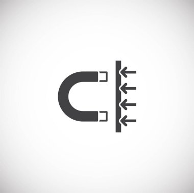 Grafik ve web tasarımı için arka planda fizikle ilgili simge. Web veya mobil uygulama için yaratıcı illüstrasyon konsepti sembolü.