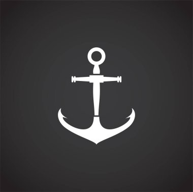 Grafik ve web tasarımı için arka planda sunucu simgesi. Web veya mobil uygulama için yaratıcı illüstrasyon konsepti sembolü.