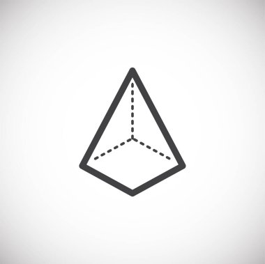 Grafik ve web tasarımı için arkaplanda Geometri ile ilgili simge. Web veya mobil uygulama için yaratıcı illüstrasyon konsepti sembolü.