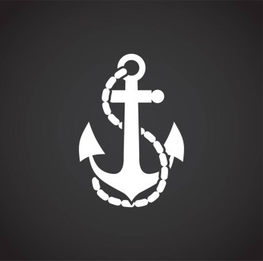 Grafik ve web tasarımı için arka planda sunucu simgesi. Web veya mobil uygulama için yaratıcı illüstrasyon konsepti sembolü.