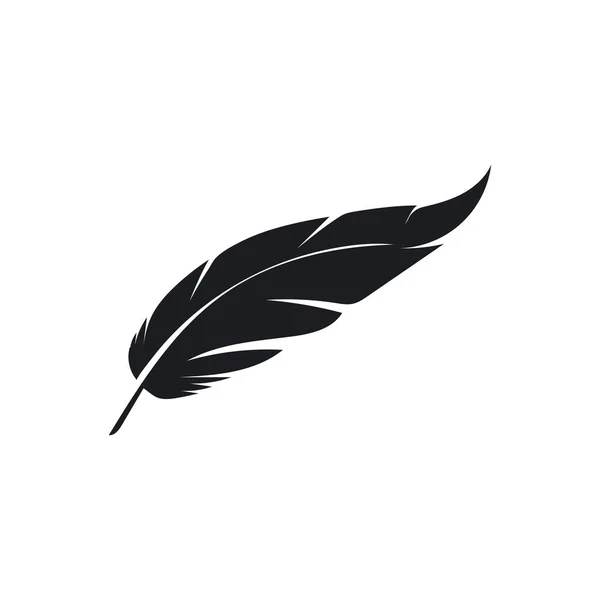 Feather logo vector — Stock Vector