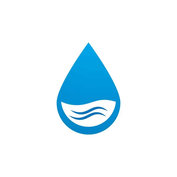 Logo de gota de agua — Vector de stock