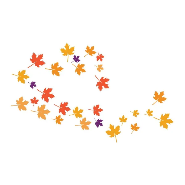 Logo vent automne — Image vectorielle