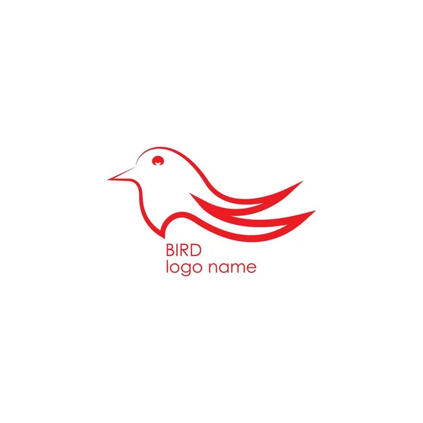 Modèle de logo oiseau vecteur — Image vectorielle