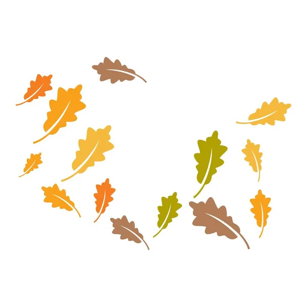 Logo latar belakang daun oak — Stok Foto