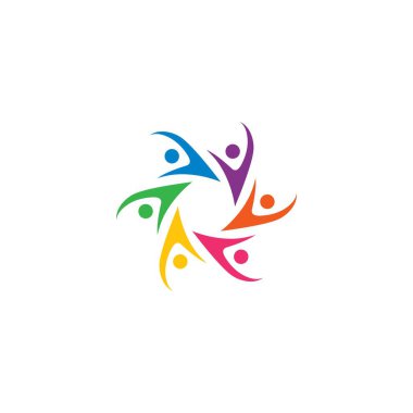 Toplum bakım Logo şablonu vektör