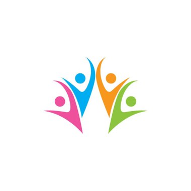 Toplum bakım Logo şablonu vektör