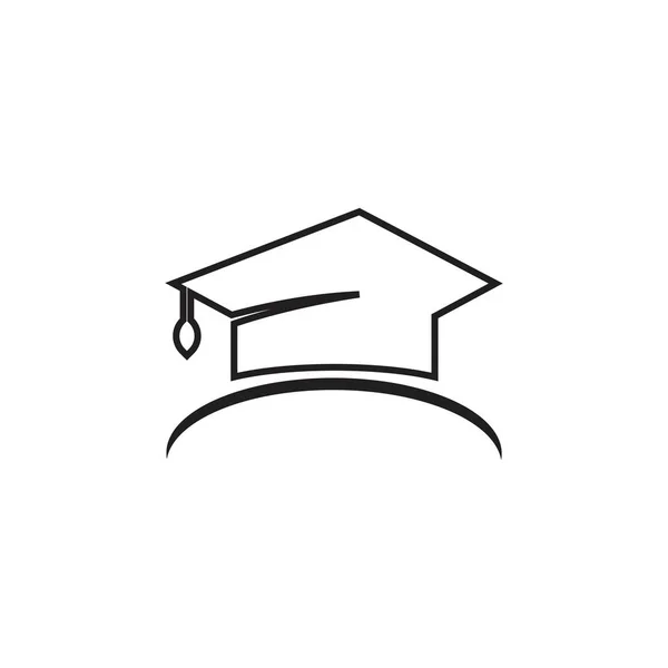 Logo de toga cap — Vector de stock