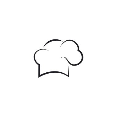 Şapka şefi logo şablonu