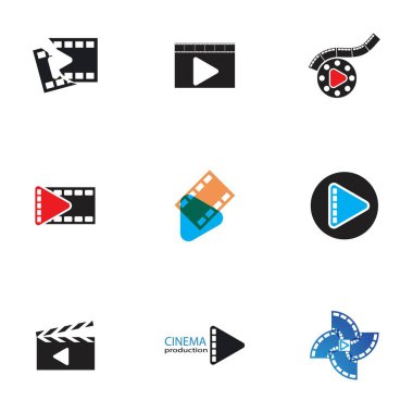 Film şeridi Logo şablonu 