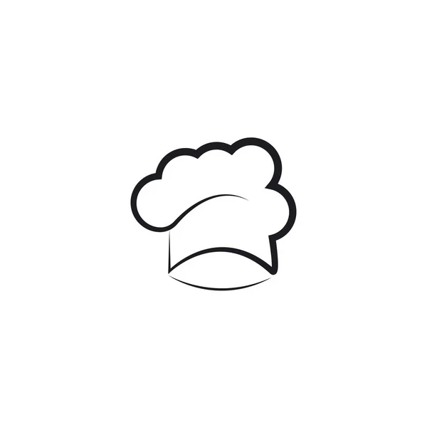 Sombrero chef logotipo plantilla — Archivo Imágenes Vectoriales