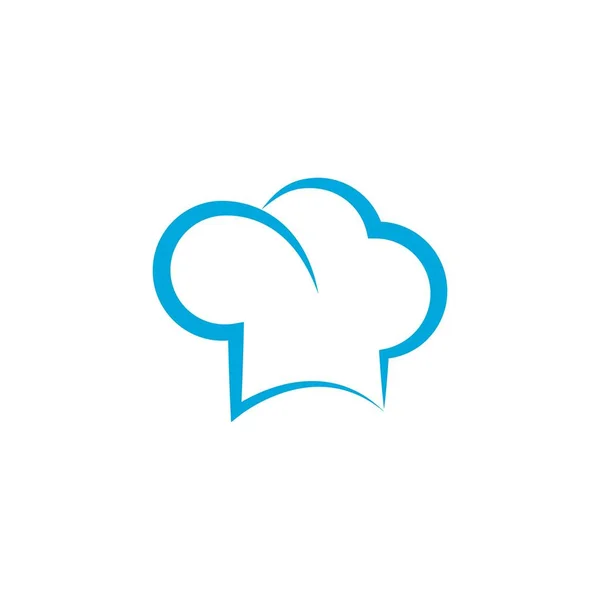 Sombrero chef logotipo plantilla — Vector de stock
