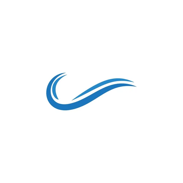 Vatten våg ikon logotyp — Stock vektor