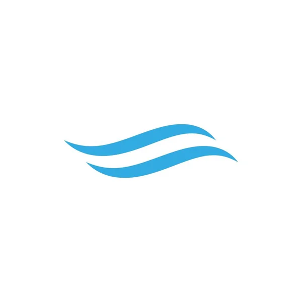 Water Wave Icon Logo — Stock Vector