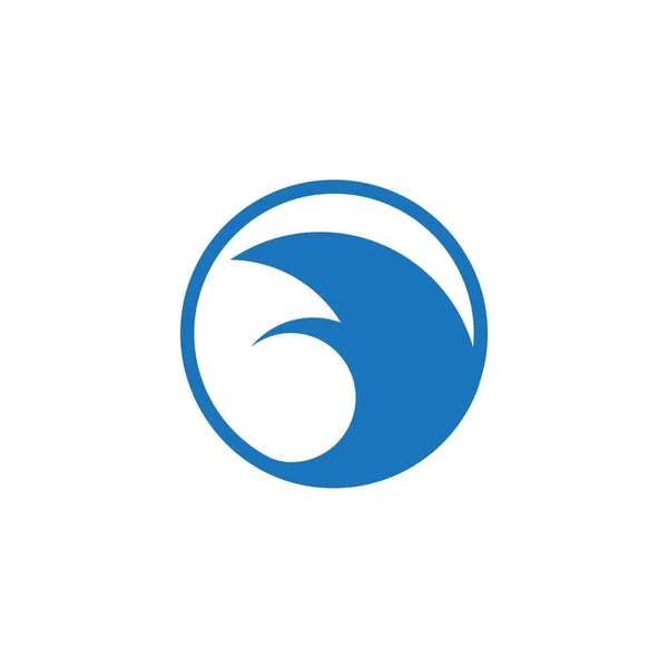 Logo icona Onda d'acqua — Vettoriale Stock