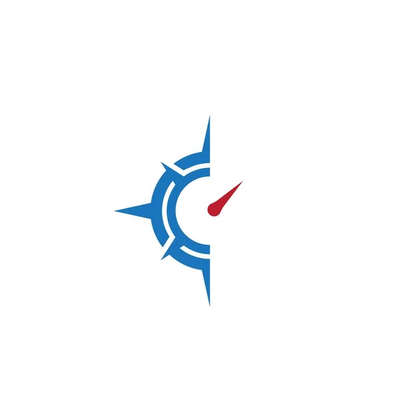 Kompass logotyp mall — Stock vektor
