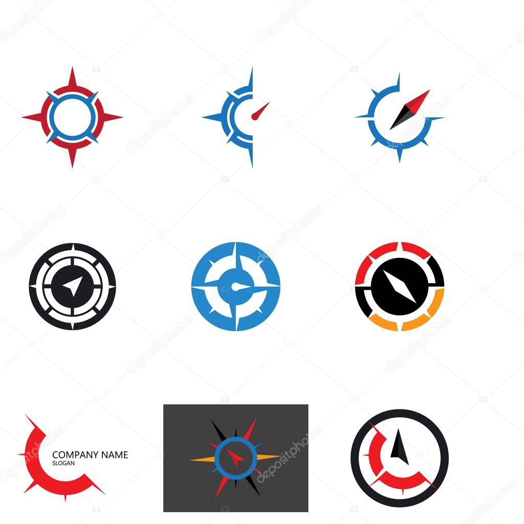 Compass Logo Template vector icon illustration desig